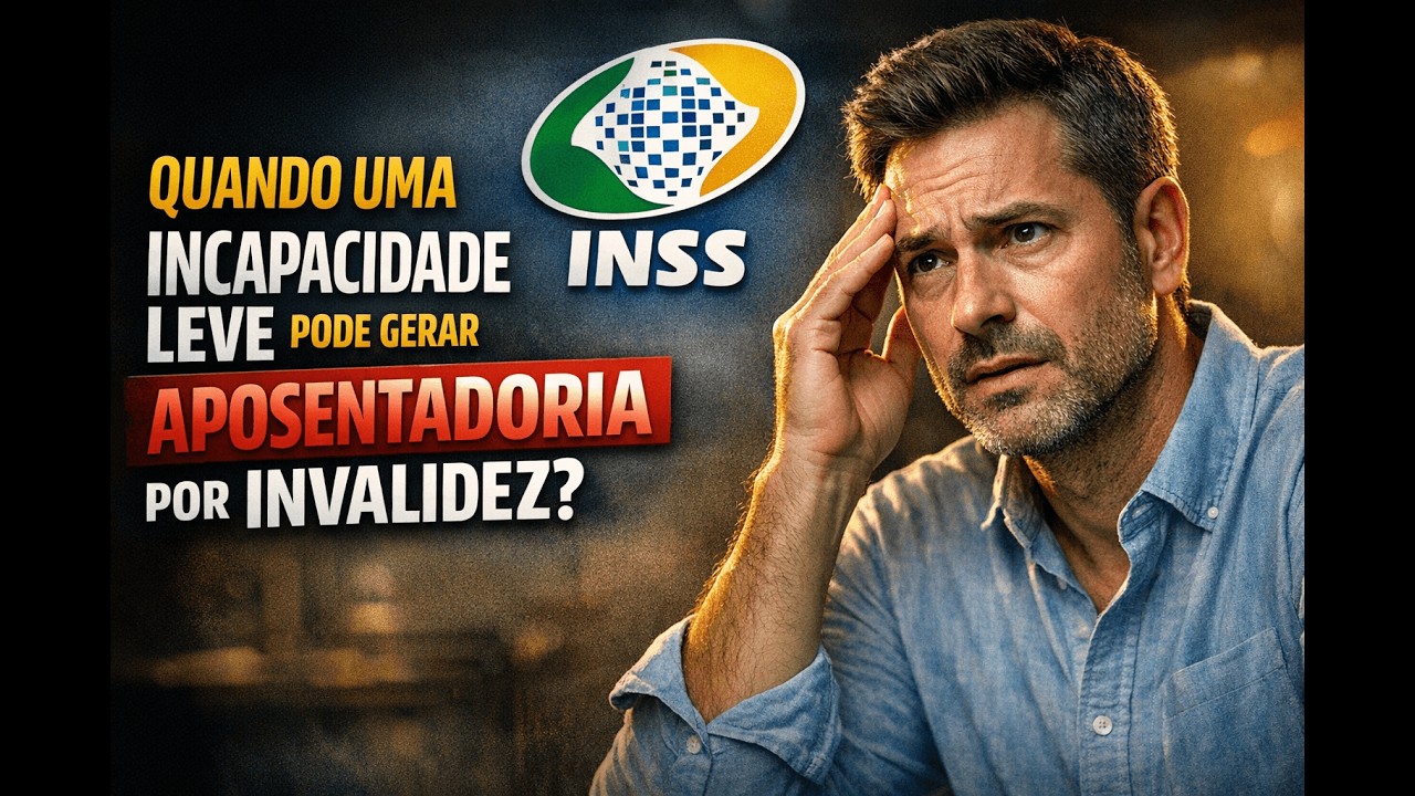 INCAPACIDADE LEVE Pode Gerar APOSENTADORIA POR INVALIDEZ? Entenda AGORA Seu Direito! #inss