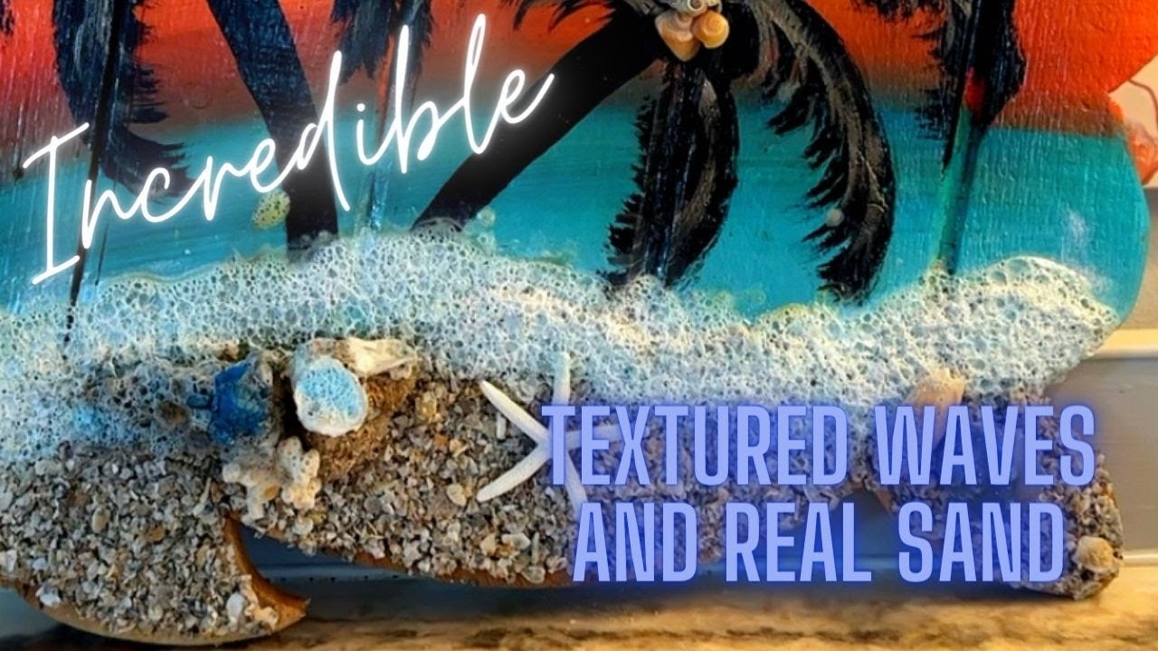 Sea Turtle Wall Art Made From Scrap Wood! | Textured Sea Foam | Mod Podge