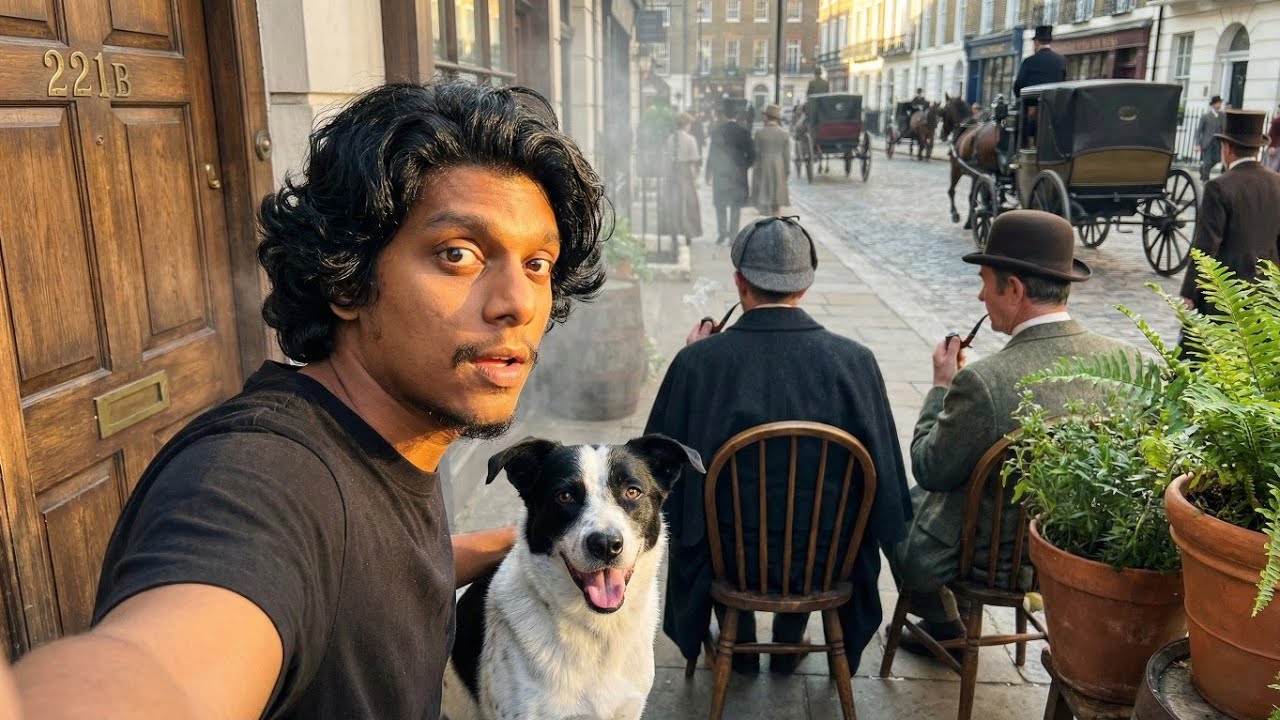 මම ශර්ලොක් හෝම්ස් කතාව ඇතුලට ගියා|I entered the world of Sherlock Holmes|AI Generated Cinematic Vlog