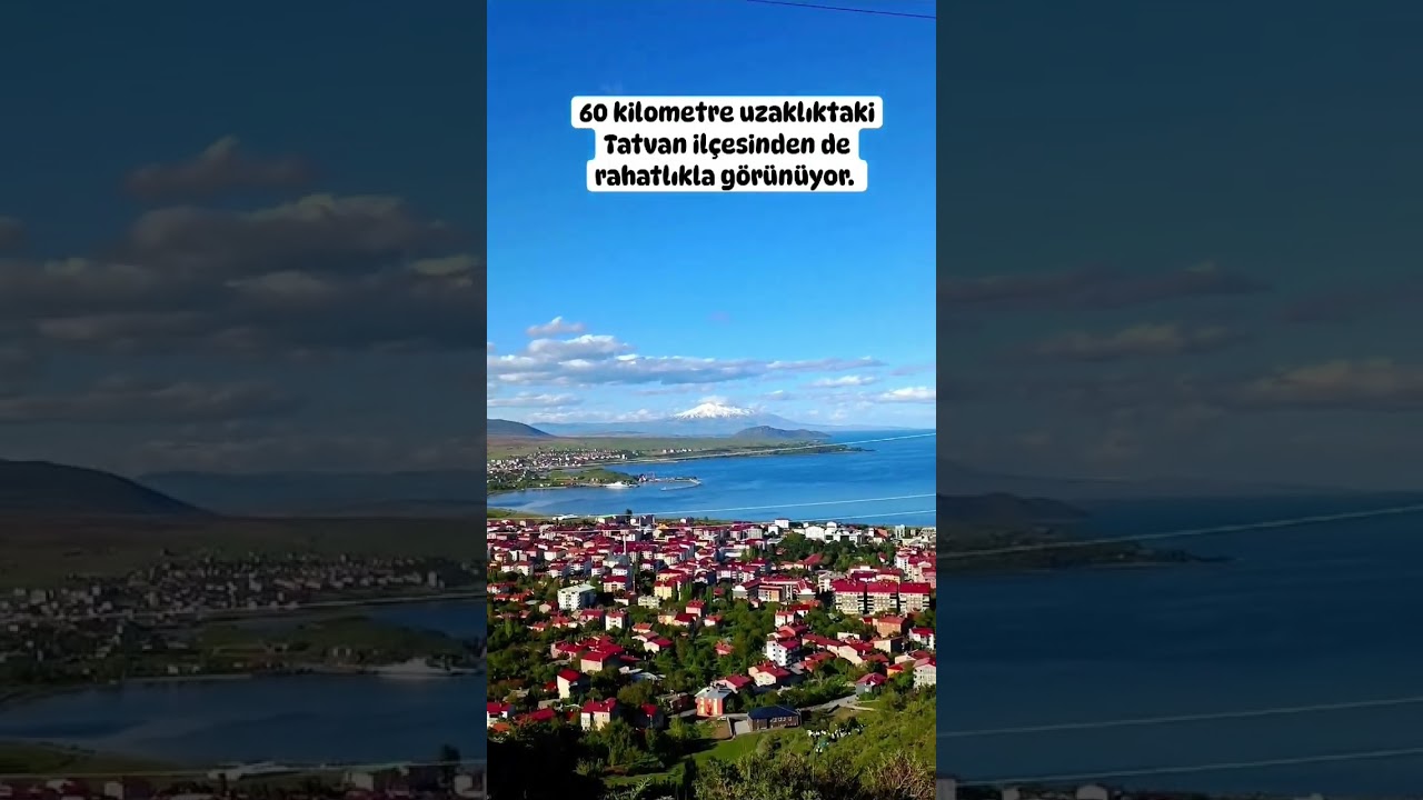 Tatvan'dan S&uuml;phan Dağına bakış. #suphan #dağlar #gezi #gezilecekyerler #tatvan