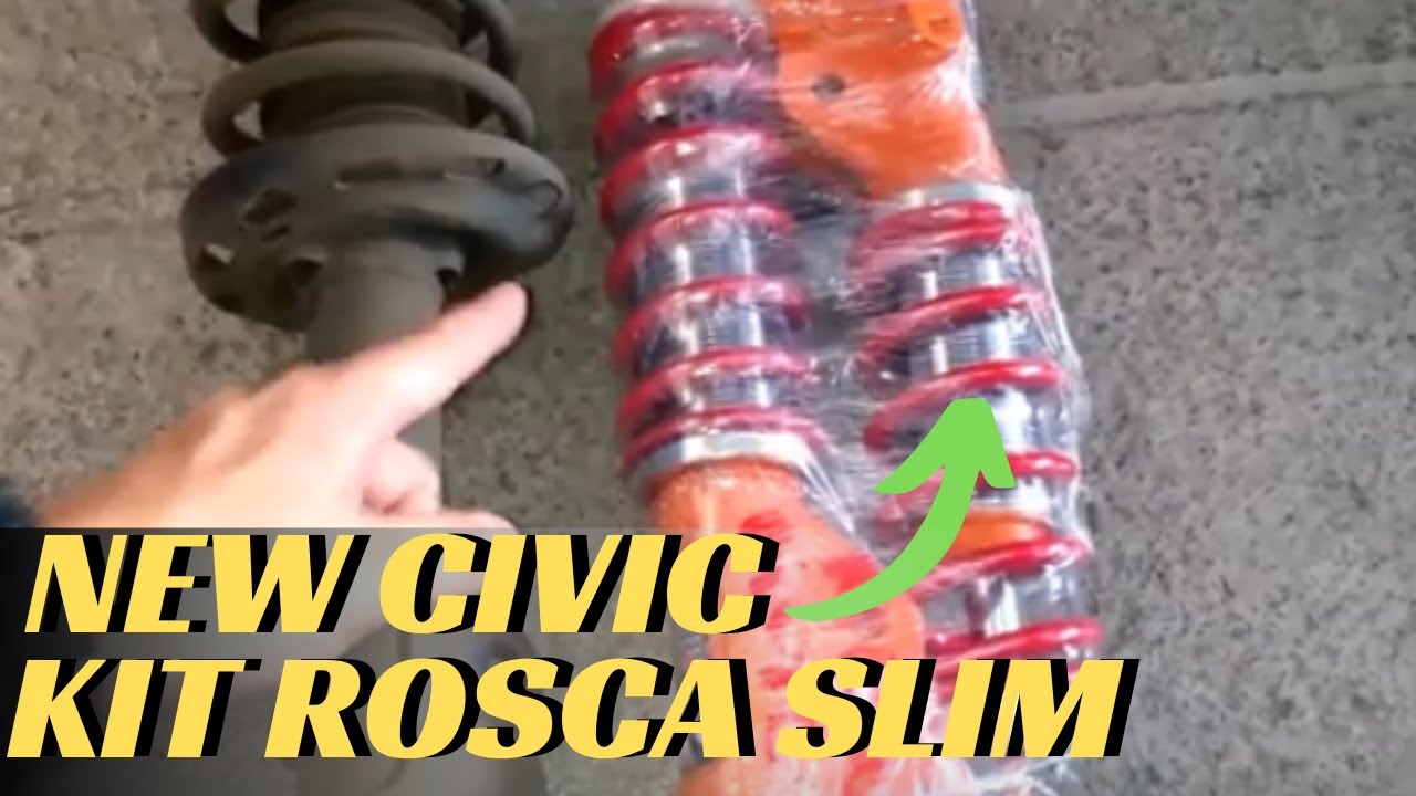 New Civic Rebaixado com Suspensão de Rosca Slim e Rodas Originais - Gasnag Suspensões