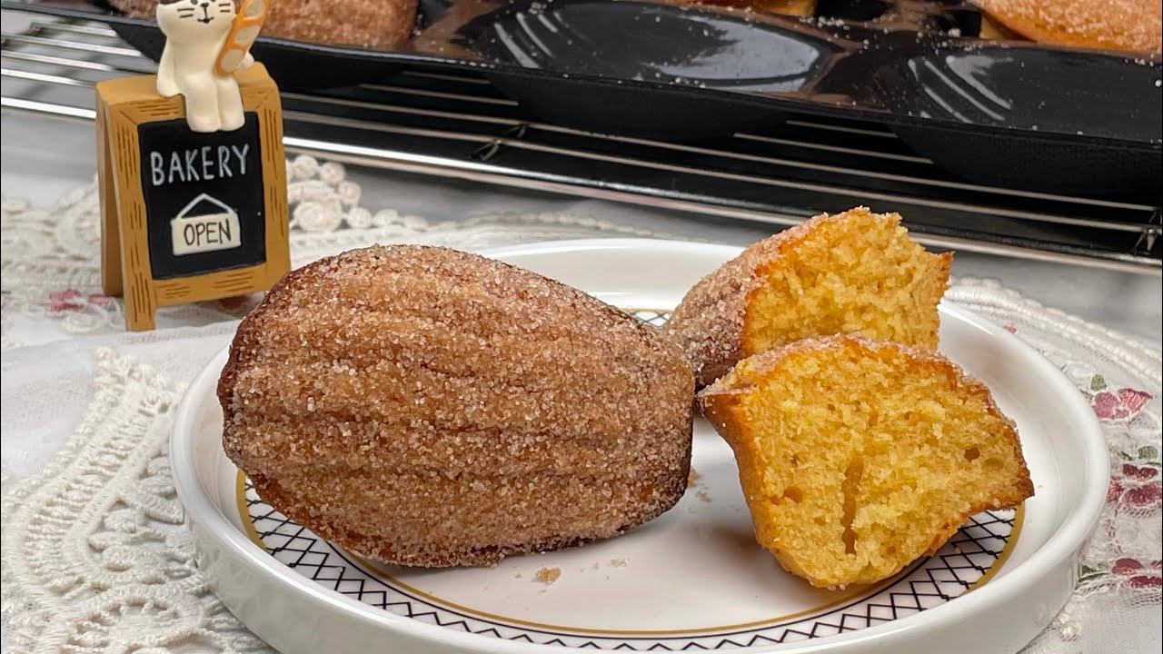 SUB) 정말 정말 맛있는 츄러스 마들렌 만들기(Churros Madeleine recipe)