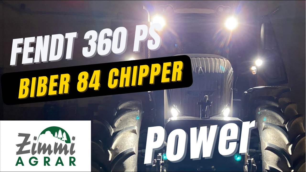 Fendtpower mit Hackmaschine/ Eschlb&ouml;ck Biber 84/ Black Beauty mit coolen Sound   4K