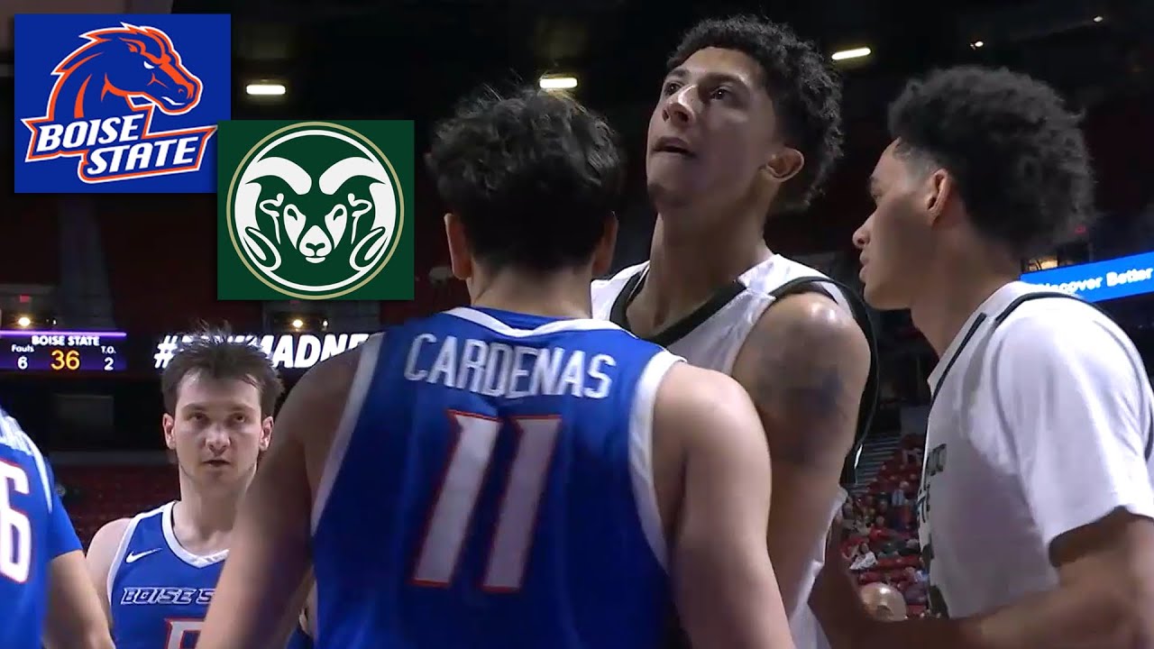 #5 Boise State vs #2 Colorado State Men's College Basketball Highlights Full Game, March 15 2025