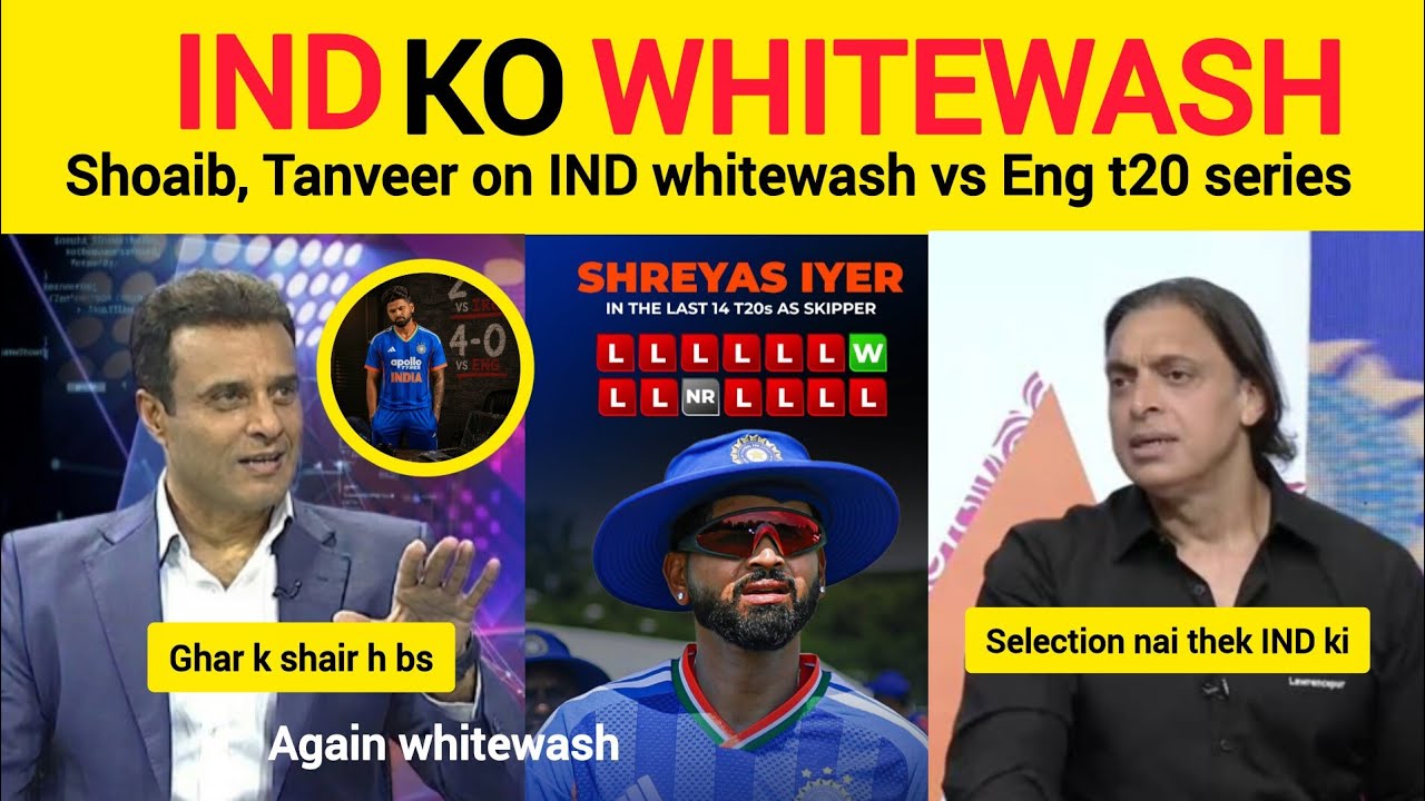 Pak Media Shocked 😱 India LOST 5th T20 vs England  Shoaib Akhtar Reaction  IND Whitewash 2026