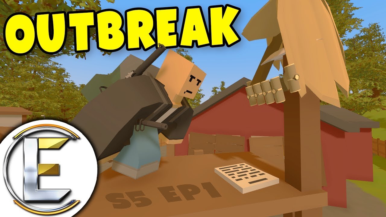 Found A Hidden Town - Unturned Roleplay Outbreak Story S5#1 (Finding Supplies To Survive)