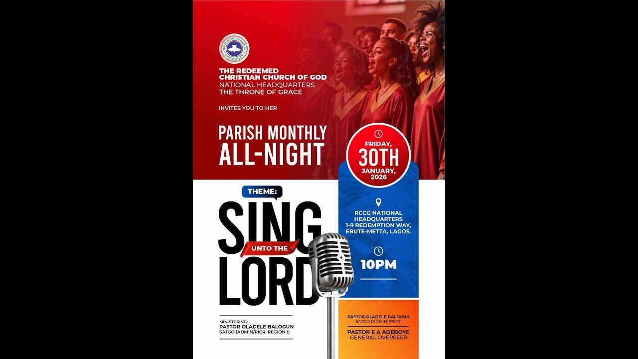 JANUARY 2026 ALL NIGHT// SING UNTO THE LORD