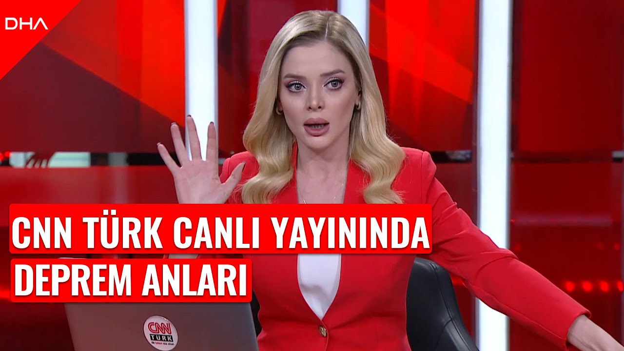 CNN Türk spikeri Meltem Bozbeyoğlu depreme canlı yayında yakalandı