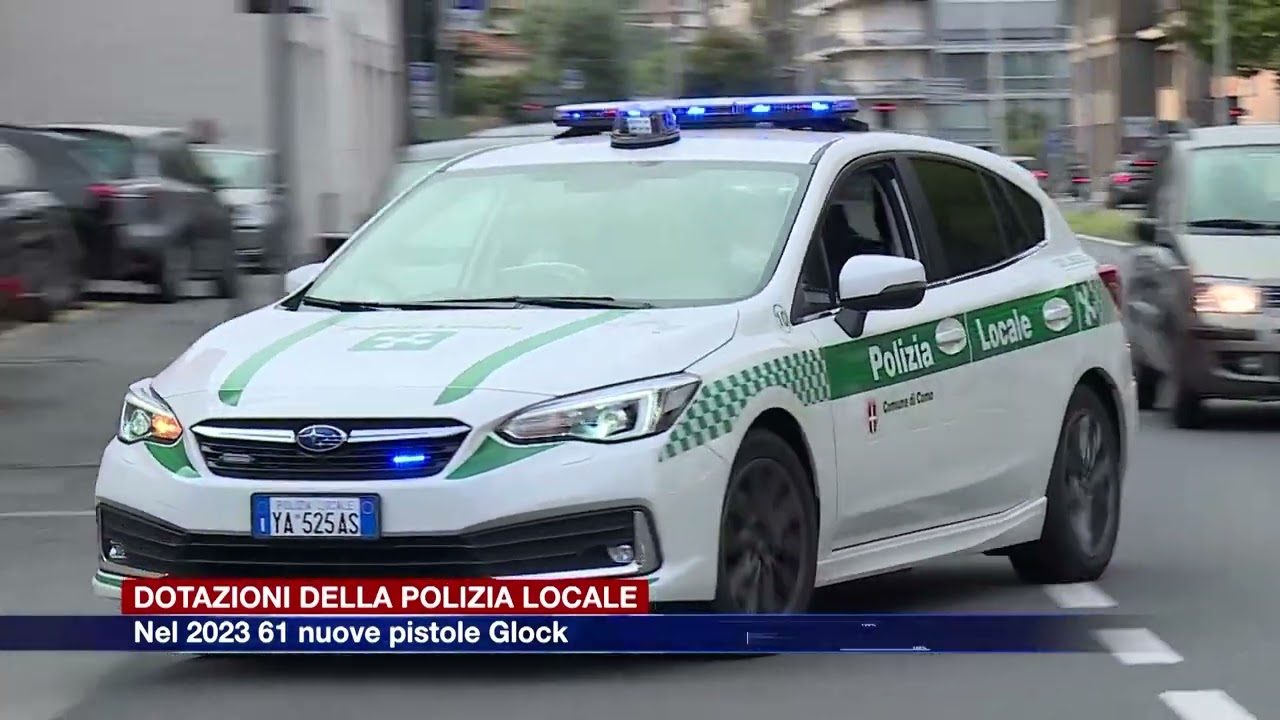 Etg - Dotazioni della polizia locale di Como, nel 2023 61 nuove pistole Glock