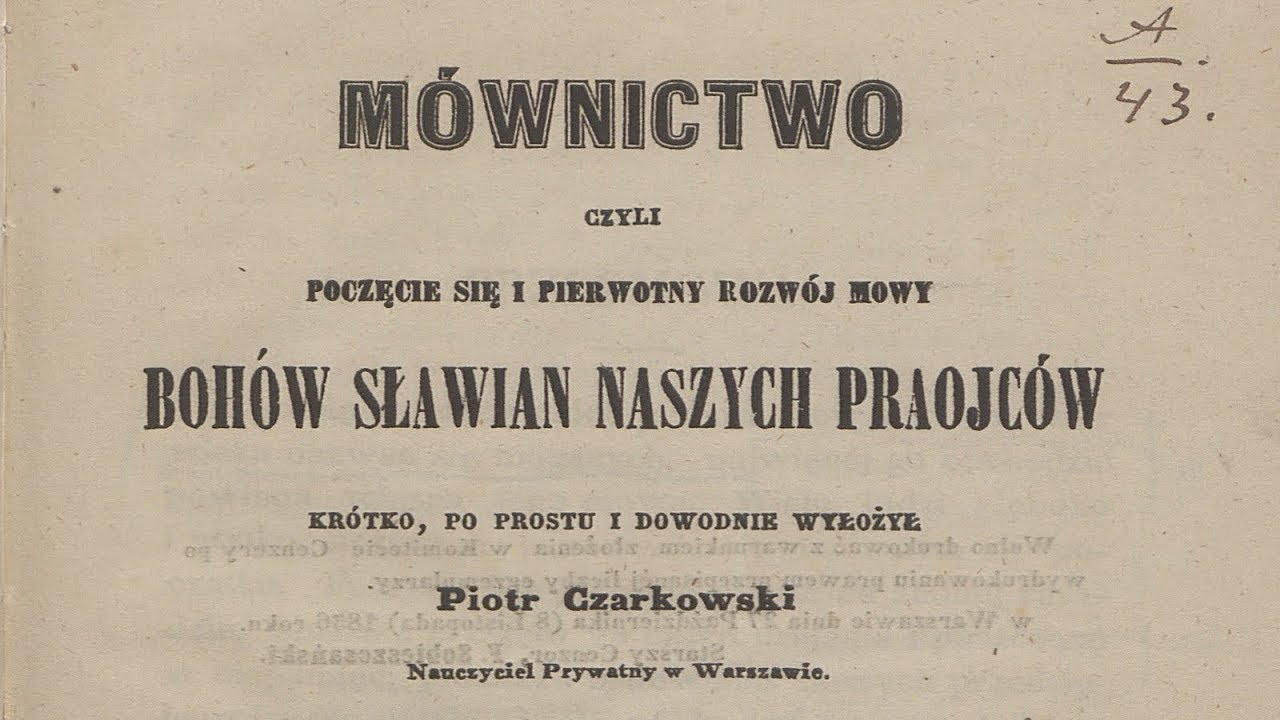 #250 Początek cywilizacji a mowa Boh&oacute;w-Lach&oacute;w  [fragm.] (wyd.1857) Piotr Czarkowski