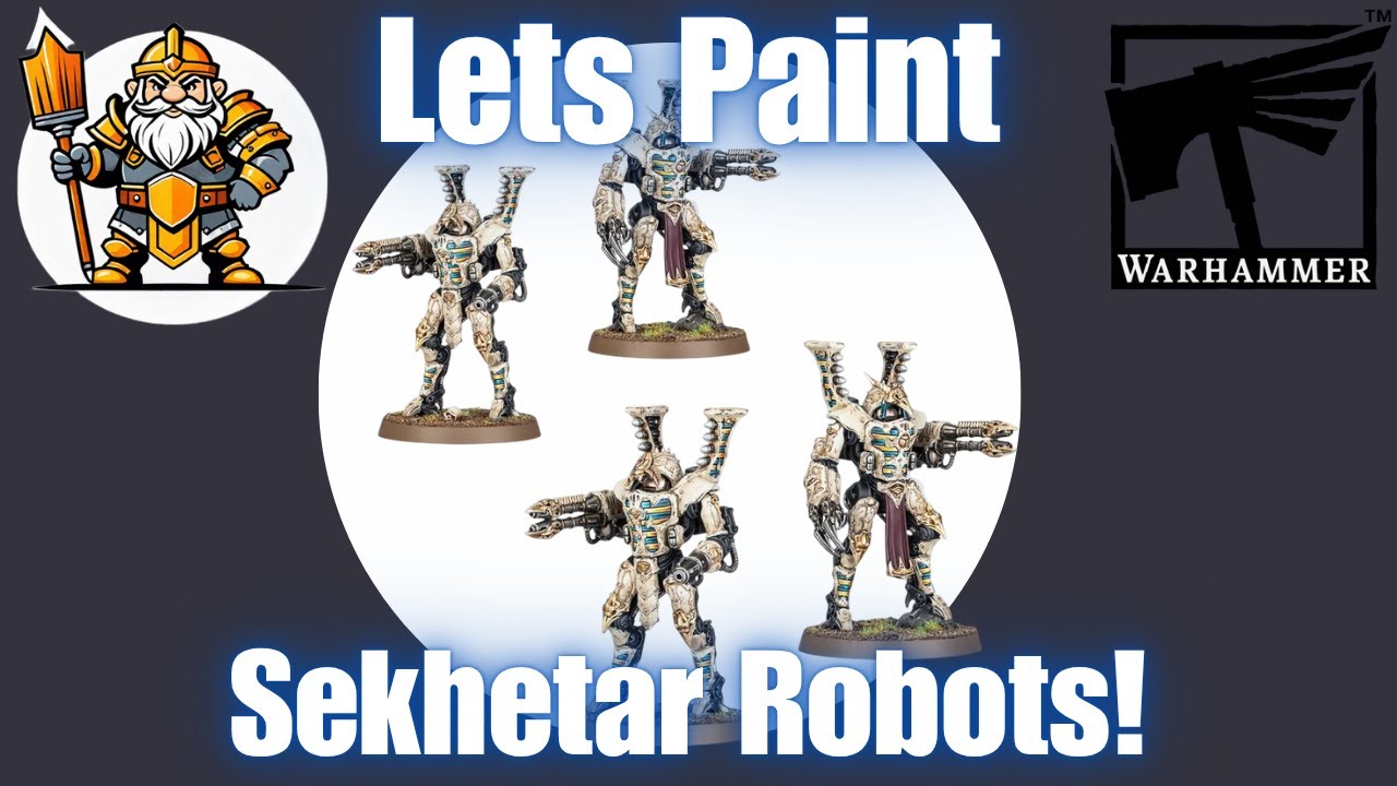 Lets Paint!  Sekhetar Robots. Time for psyker robots!