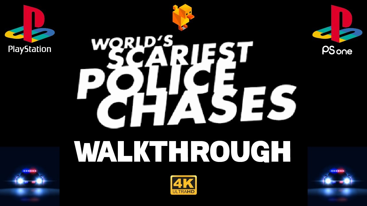 World's Scariest Police Chases (2001) 100% Walkthrough (All Commendations) - PS1/DuckStation 4K-UHD