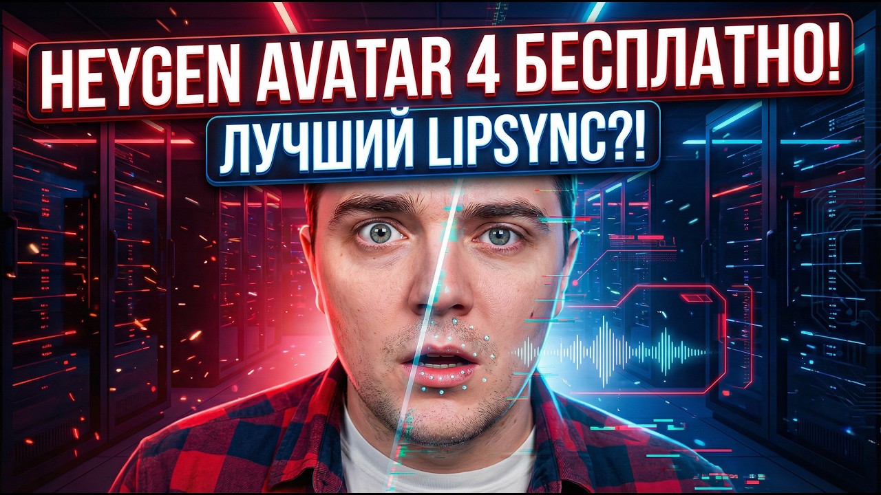 HeyGen Avatar 4 БЕСПЛАТНО?! Как сделать лучший LipSync за 5 минут!