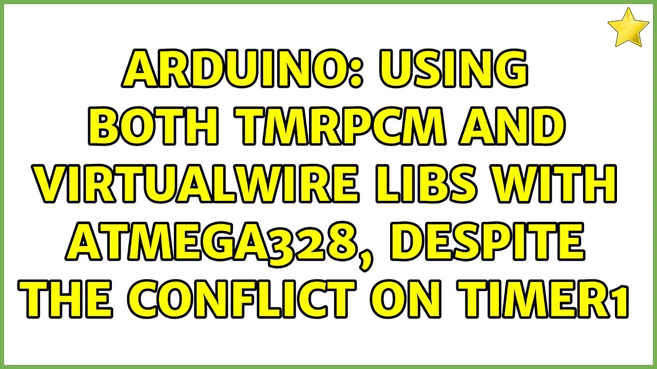 Arduino: Using both TMRpcm and VirtualWire libs with ATmega328, despite the conflict on TIMER1