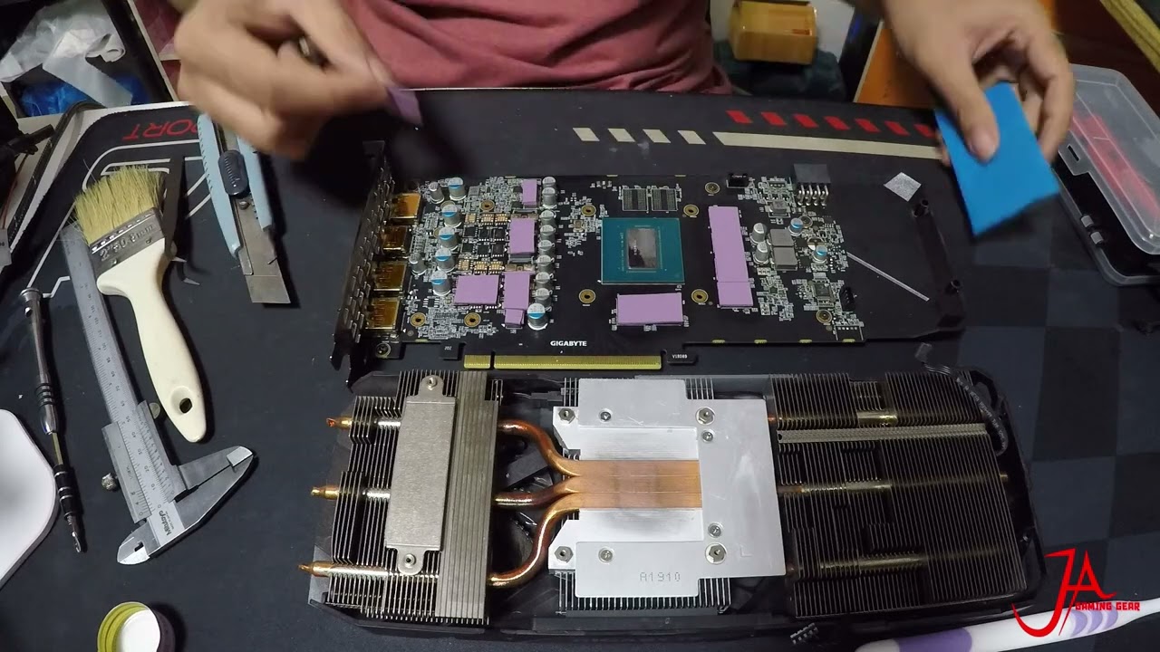 เปลี่ยนซิลิโคนและ Thermal pad การ์ดจอ Gigabyte 1660TI ใหม่ ปลดล็อคการ์ดจอให้แรงขึ้น