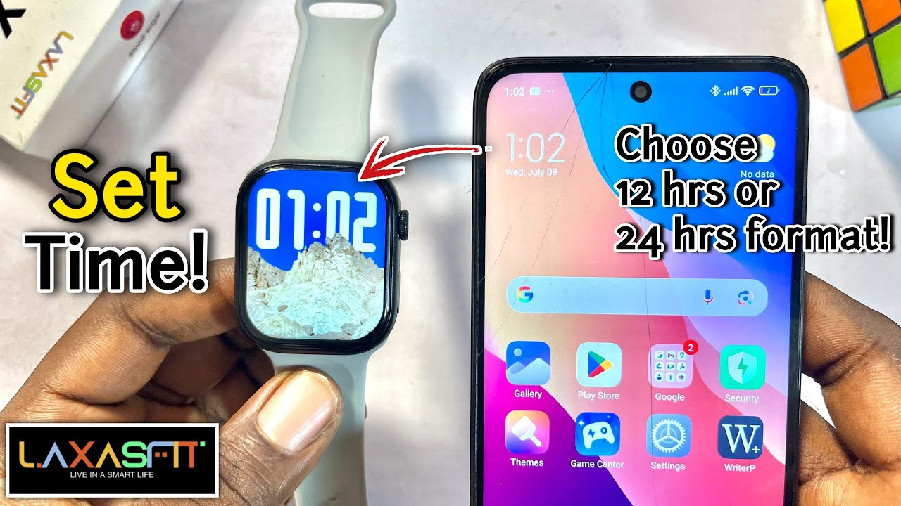 How to Set Time on your Laxasfit Smartwatch | Laxasfit Smartwatch Time & Date Settings