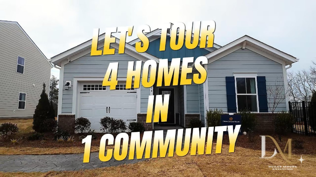 Come tour these 4 new construction homes outside of Charlotte, NC in Richburg Meadows in Richburg,SC