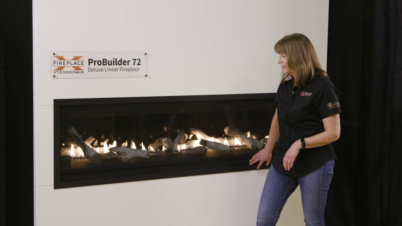 NEW FireplaceX Pro Builder Linear Deluxe Gas Fireplace