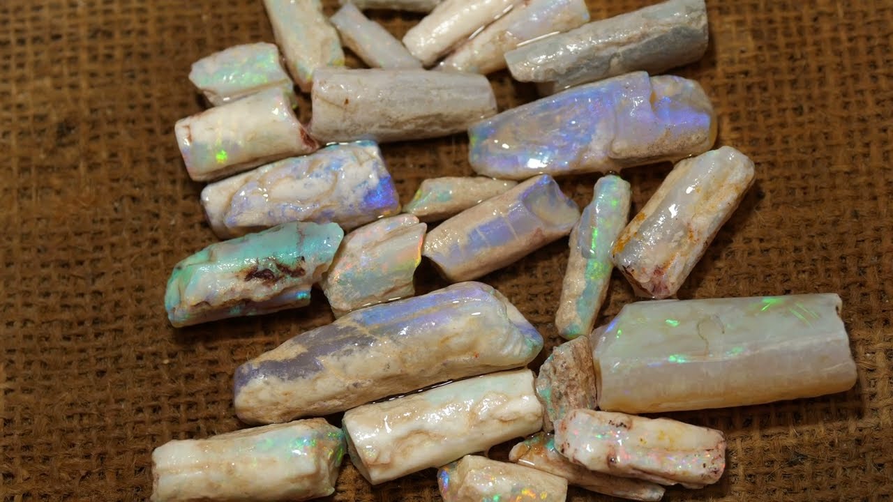 Are You Familiar With Opal Belemnite? Stages of Sanding and Polishing Opal Belemnite.