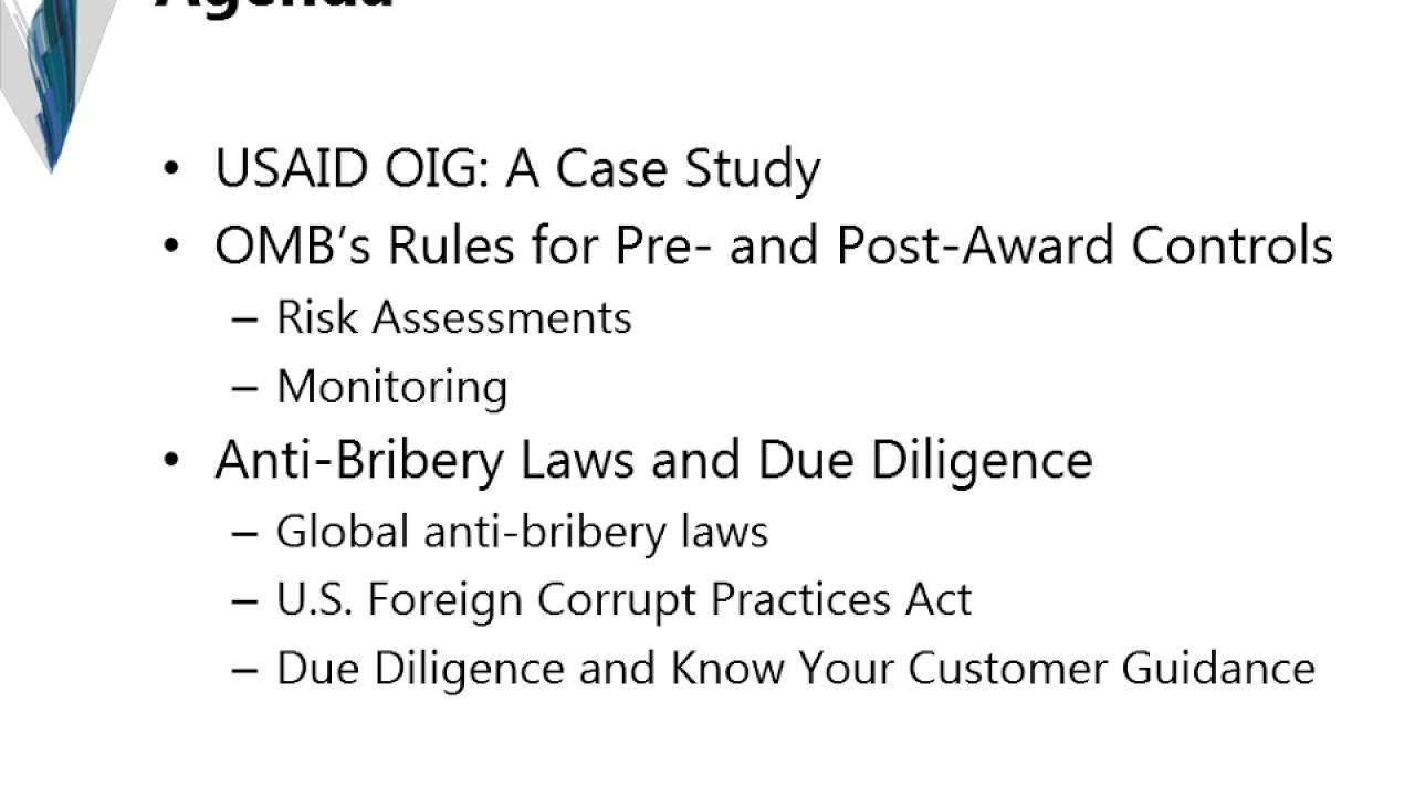 How to Protect Nonprofits' Federally Funded Programs with Global Anti Corruption Controls