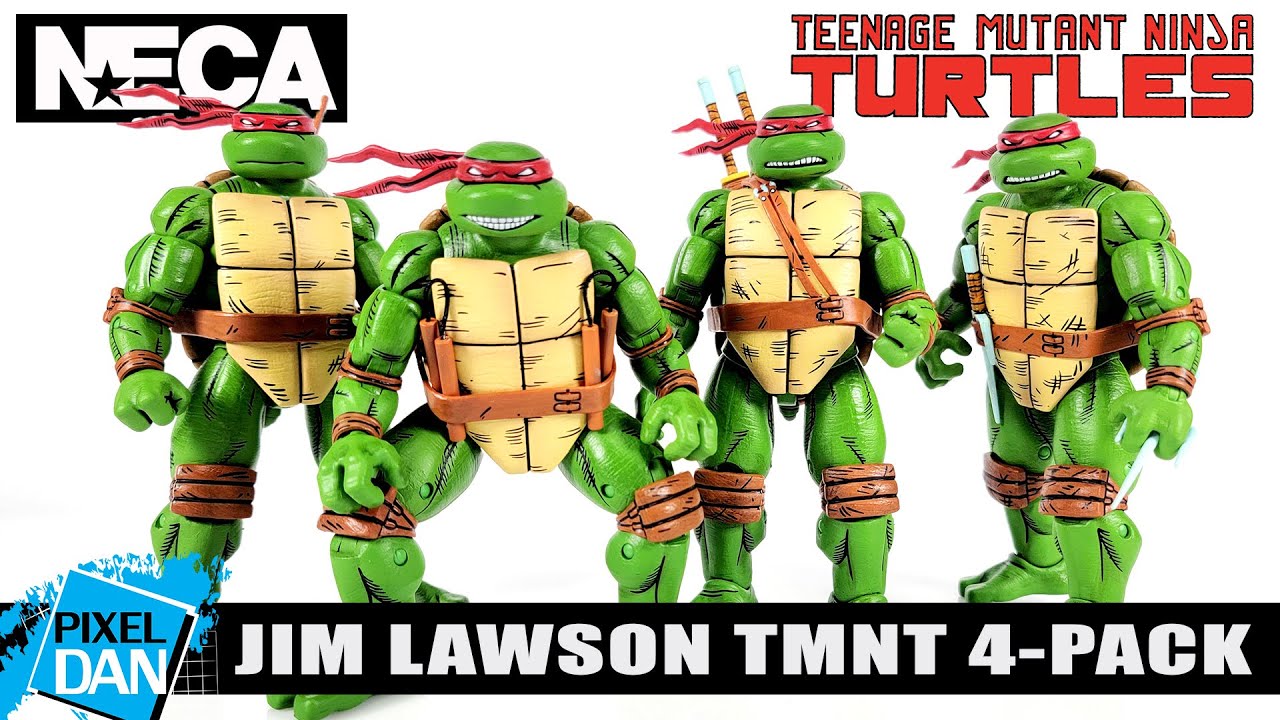 NECA Toys TMNT Jim Lawson Figure 4-Pack Review | Teenage Mutant Ninja Turtles