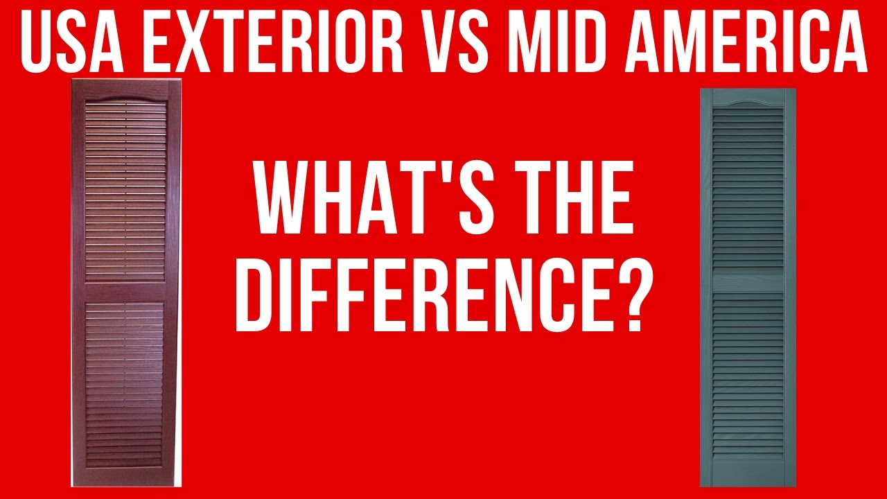 USA Exterior vs Mid America Open Louver Shutters : What is the difference?