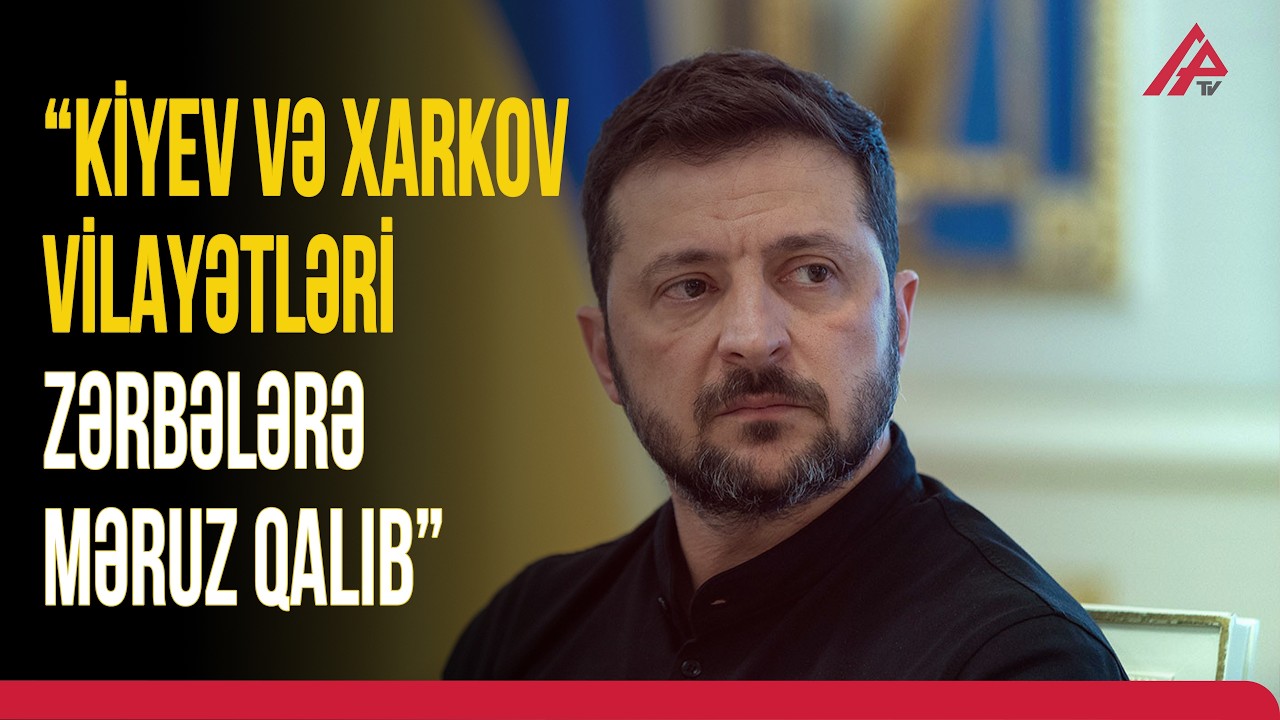 Zelenski Rusiyanın son hücumundan danışdı: 400-dən çox PUA, 40 raket tətbiq olunub | APA TV