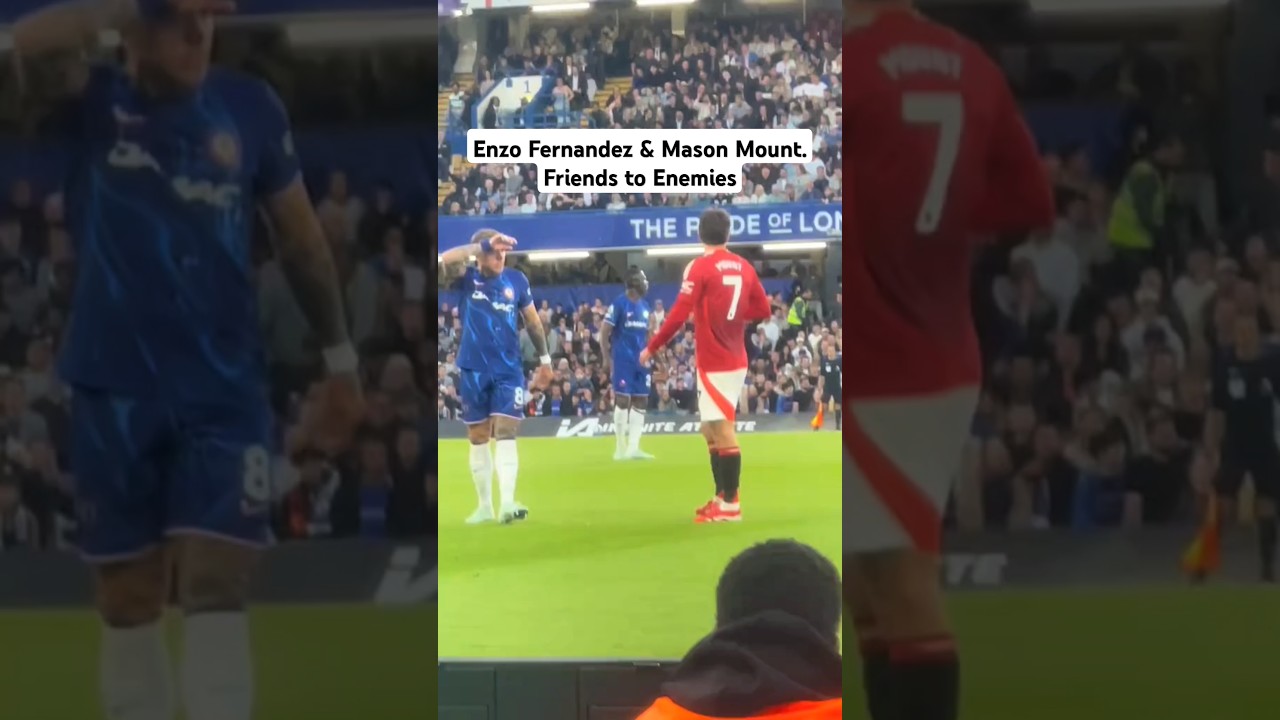 Enzo Fernandez & Mason Mount. Friends to Enemies😂