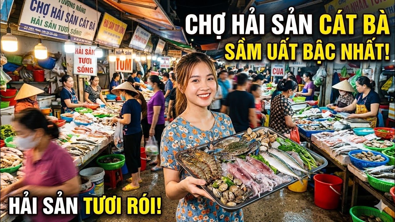 Chợ Hải Sản Cát Bà mới nhất 2026 | Chi tiết giá Hải Sản (07.03.2026)