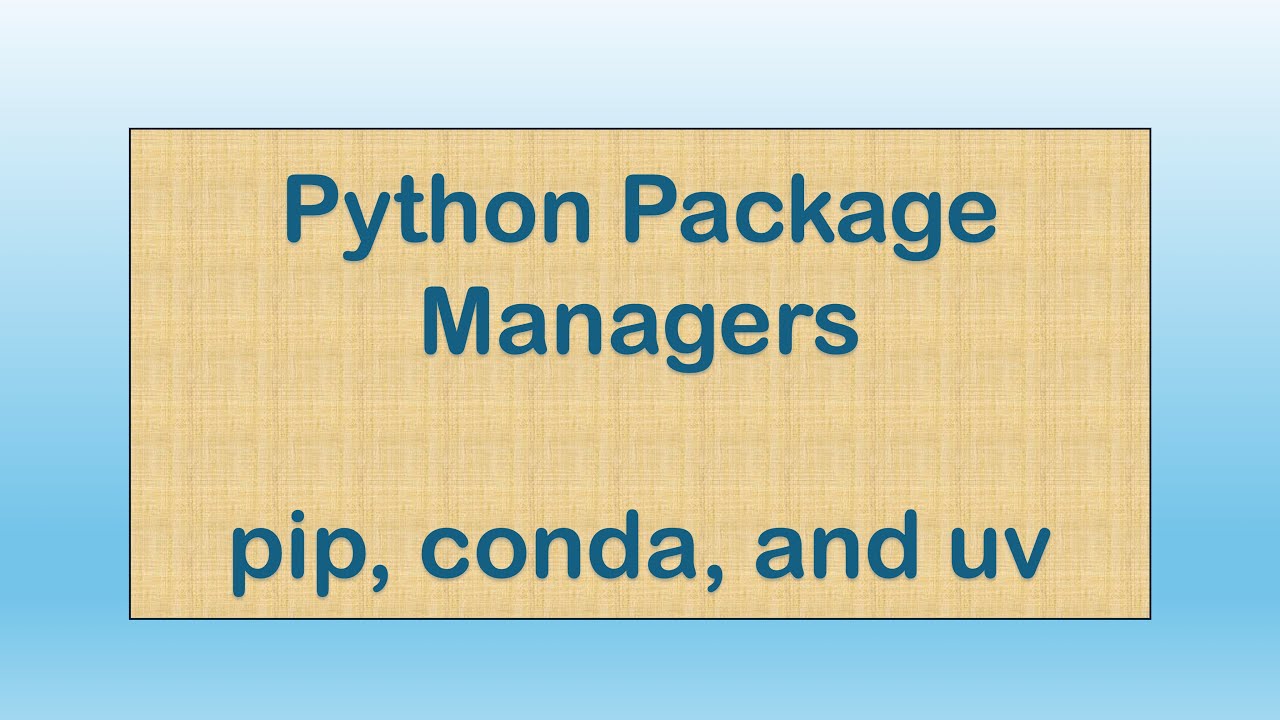 Менеджеры пакетов Python: pip, conda и uv | Data Science Digest