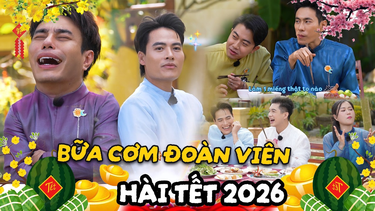 Bữa cơm xum vầy của anh em 2 Ngày 1 Đêm ngày Tết - Dương Lâm hơn thua vì Võ Tấn Phát chiếm spotlight