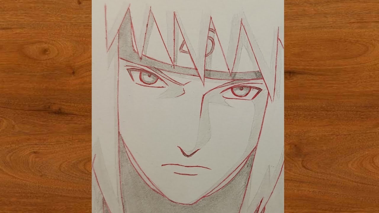 Cara menggambar wajah Minato
