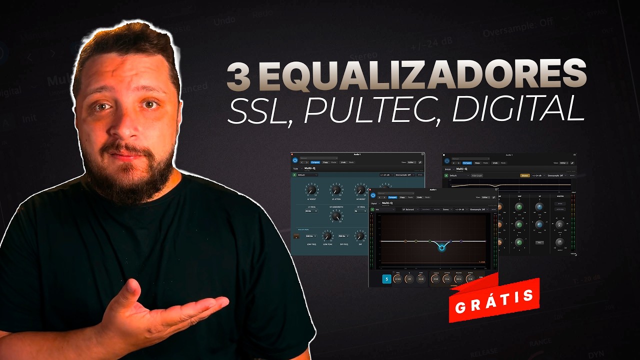 SSL, Pultec e um Super EQ Paramétrico em um ÚNICO PLUGIN GRÁTIS