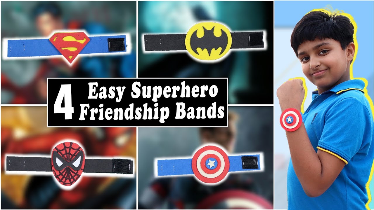 अपने Friends के लिए बनाओ Superhero Friendship Bands | Easy Craft DIY Gift Ideas - Marvel Vs DC 😱😱