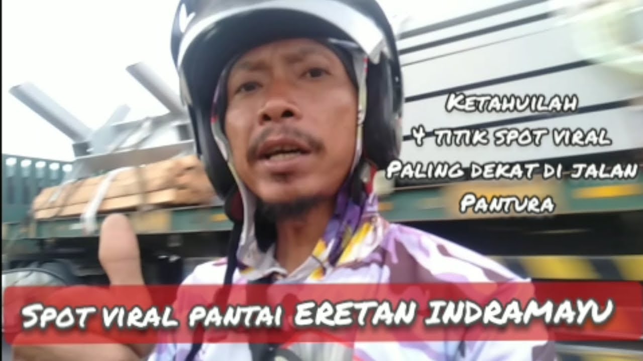 4 titik spot viral pantai ERETAN INDRAMAYU dekat jalan Pantura