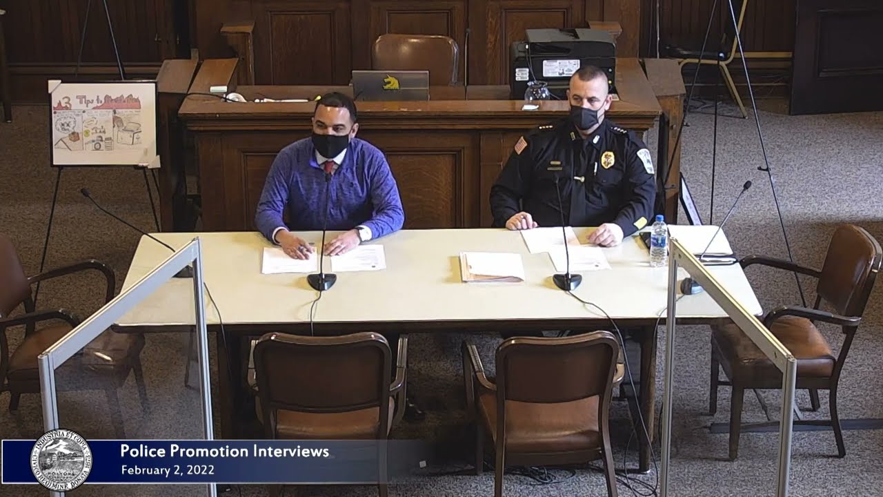 Police Promotion Interviews 2/2/2022