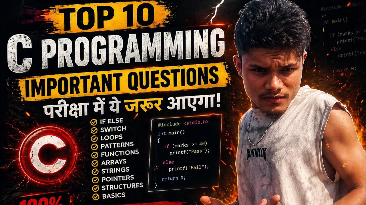 Complete C Programming Tutorial in Nepali | Top 10 Important C Questions Explained | MRNIRITEACH
