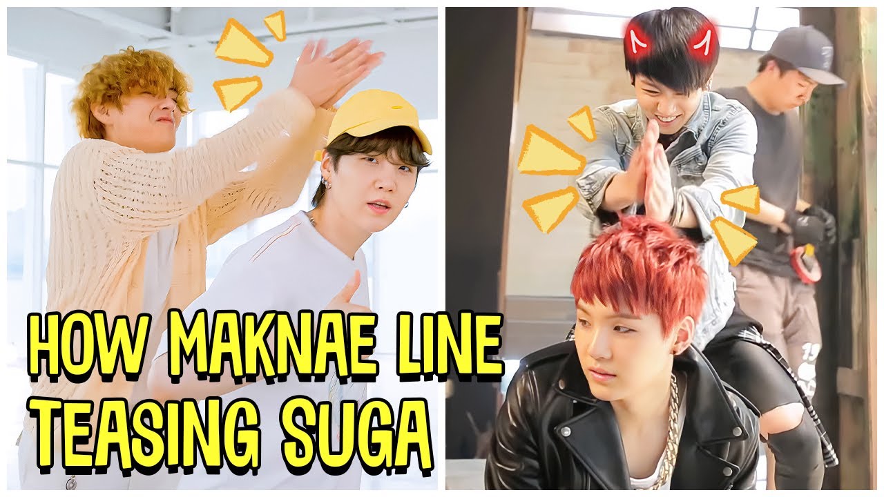 Как BTS Maknae Line дразнит Сугу Хёна