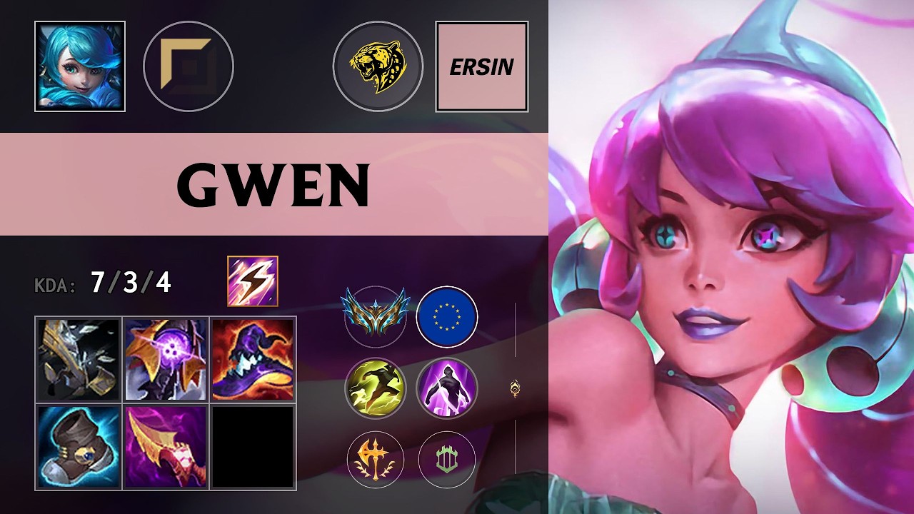 (BW Ersin) Gwen Top vs Sion - EUW Challenger Patch 26.11