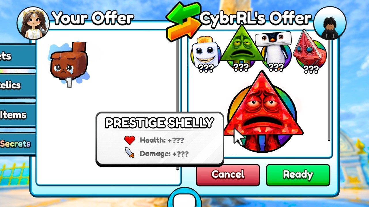 Trading From NOTHING to PRESTIGE SHELLY In Brainrot Evolution (Roblox)