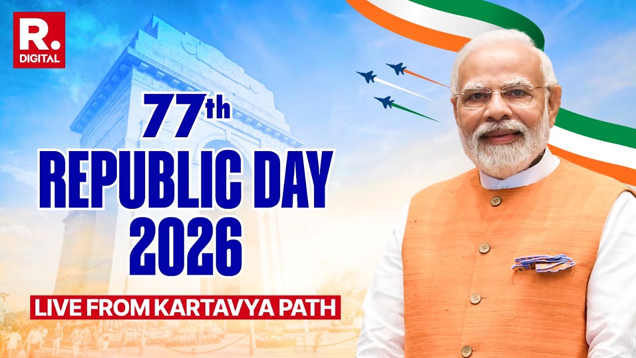 77th Republic Day 2026 LIVE: Grand Parade in Delhi | India@77th Celebrations