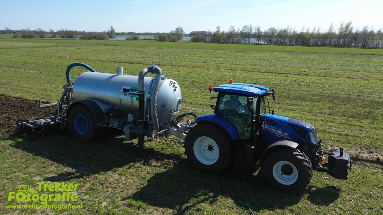 Bouwland bemesten | Maurice Land | New Holland + Duport | Injecting slurry | G&uuml;lle ausbringen