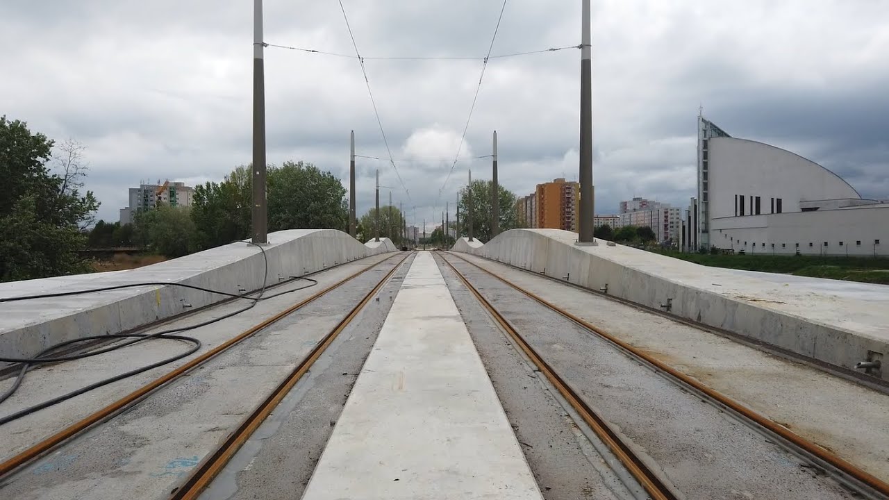 Nové mosty v Petržalke/ rozšírenie električkovej trasy/ apríl 2025