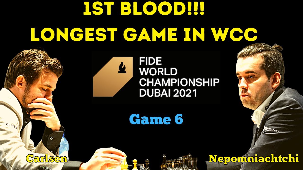 MATINDING LABAN! HALOS 8 ORAS! World Chess Championship 2021 Carlsen vs Nepomniachtchi GAME 6