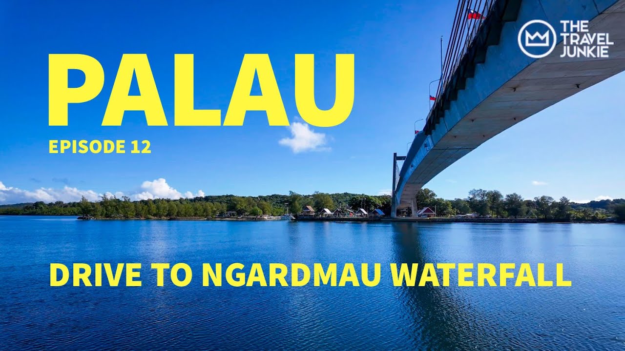 DRIVE FROM DOWNTOWN KOROR TO NGARDMAU WATERFALL | BABELDAOB ISLANDS | PALAU SCENIC DRIVE 4K