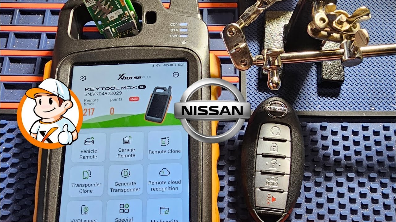 Разблокировка смарт-ключа Nissan, обновление Xhorse Keytool