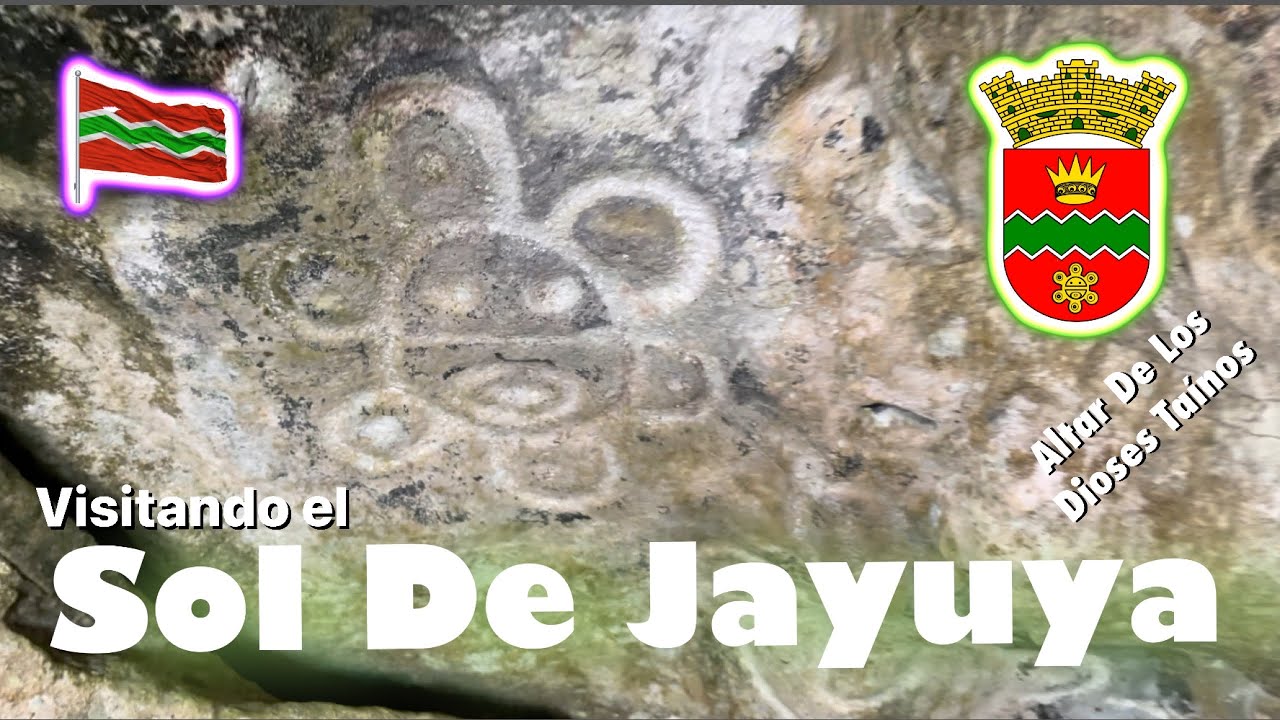 Sol de Jayuya, Petroglifos Del Mural Indígena De Zamas, El Altar Dioses Taínos, Jayuya, Puerto Rico