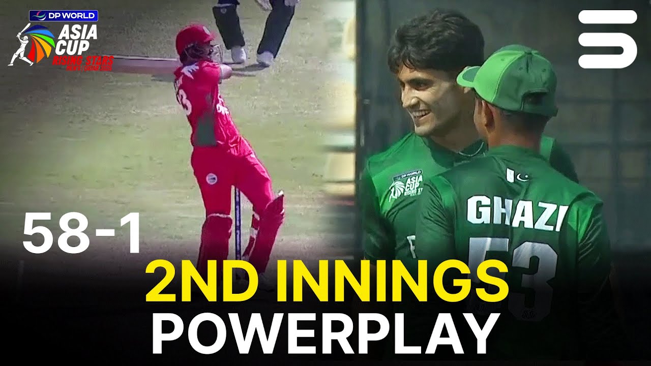 2nd Innings Powerplay | Pakistan vs Oman | Match 01 | DP World Asia Cup Rising Stars 2025 | ZH1K