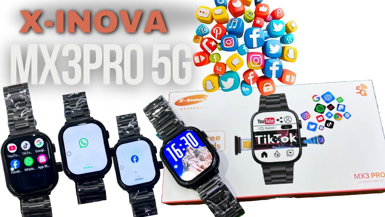 Xinova mx3 pro 5g Smartwatch | all application support smartwatch | WhatsApp support smartwatch |