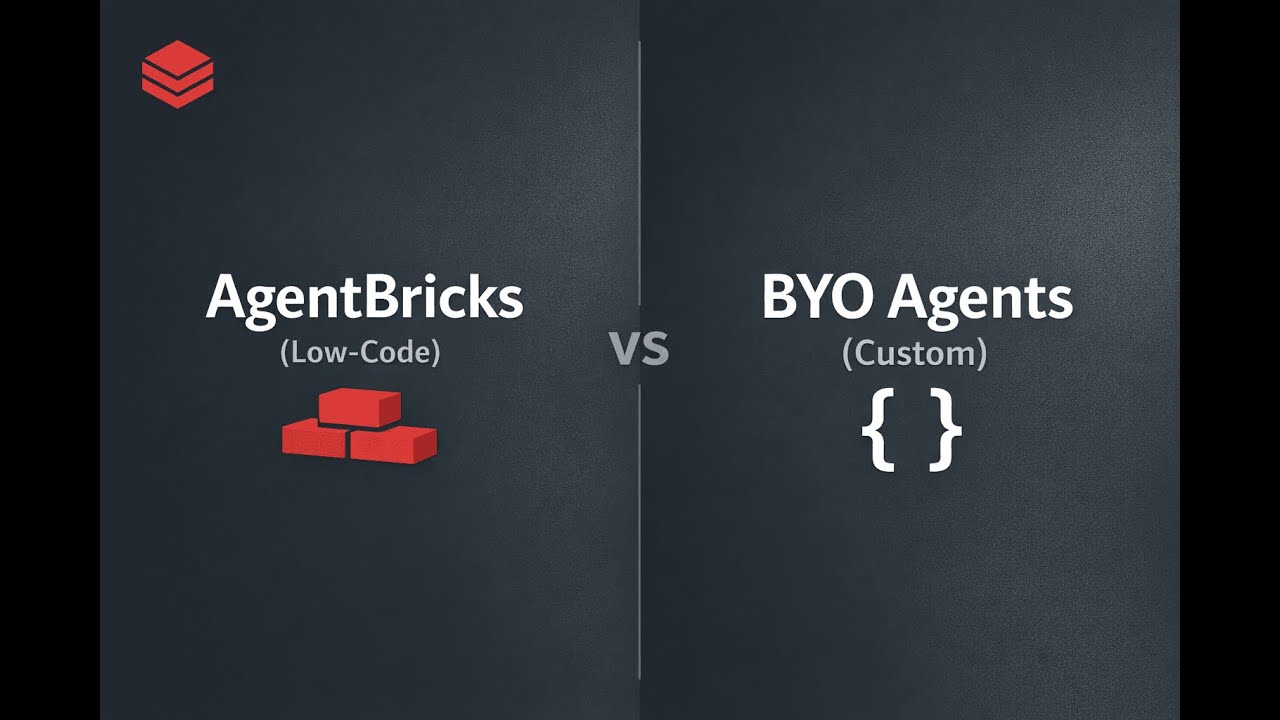 Different Agent Building Options on Databricks | AgentBricks vs Bring Your Own (BYO) Agent